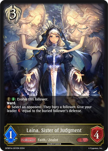 Laina, Sister of Judgment (GFB01d-001EN) [GFB01: Gloryfinder Bundle 01: Guide to Glory]