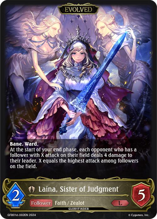 Laina, Sister of Judgment (Evolved) (GFB01d-002EN) [GFB01: Gloryfinder Bundle 01: Guide to Glory]