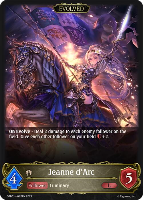 Jeanne d'Arc (Evolved) (GFB01d-012EN) [GFB01: Gloryfinder Bundle 01: Guide to Glory]