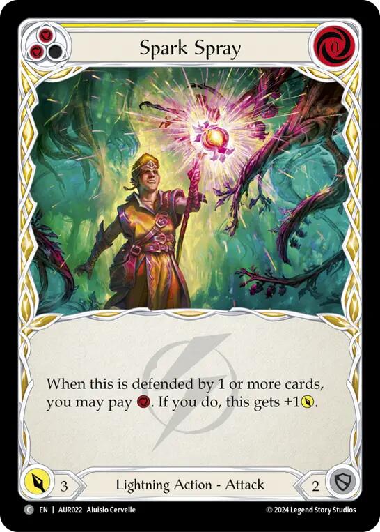 Spark Spray (Yellow) [AUR022] (1st Strike)