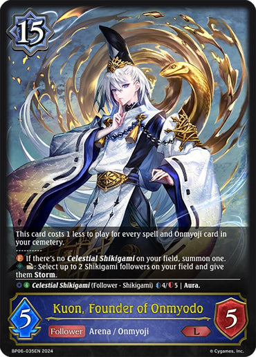 Kuon, Founder of Onmyodo (BP06-035EN) [Paragons of the Colosseum]