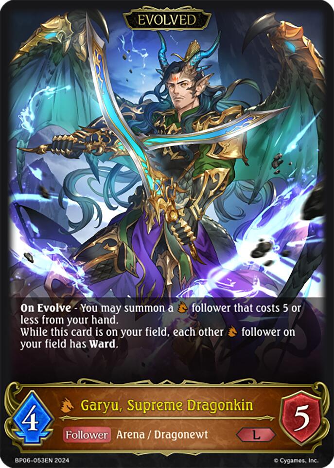 Garyu, Supreme Dragonkin (Evolved) (BP06-053EN) [Paragons of the Colosseum]