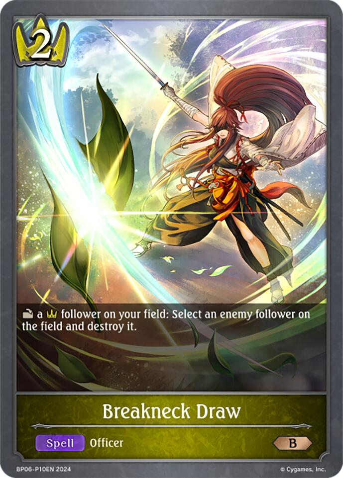 Breakneck Draw - P10EN (Foil) (BP06-P10EN) [Paragons of the Colosseum]