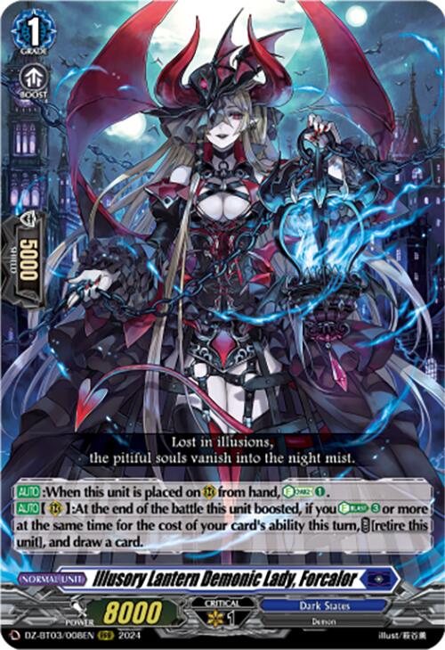 Illusory Lantern Demonic Lady, Forcalor (DZ-BT03/008EN) [Dimensional Transcendence]