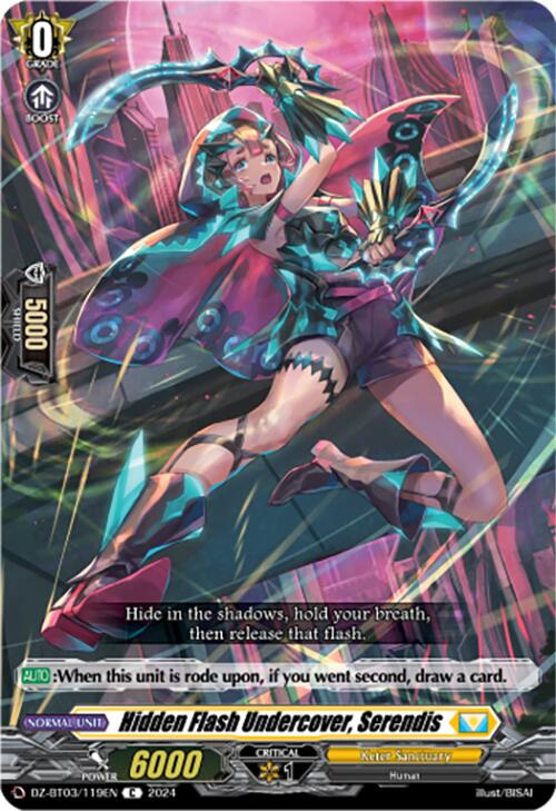 Hidden Flash Undercover, Serendis (DZ-BT03/119EN) [Dimensional Transcendence]