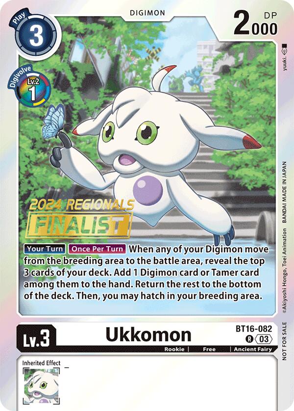 Ukkomon [BT16-082] (2024 Regionals Finalist) [Beginning Observer]