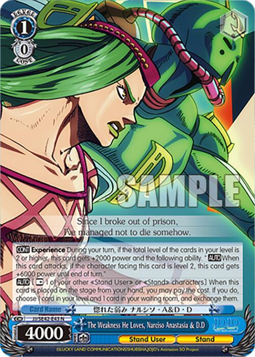 The Weakness He Loves, Narciso Anastasia & D.D (JJ/SE42-E43 N) [JoJo's Bizarre Adventure: Golden Wind]