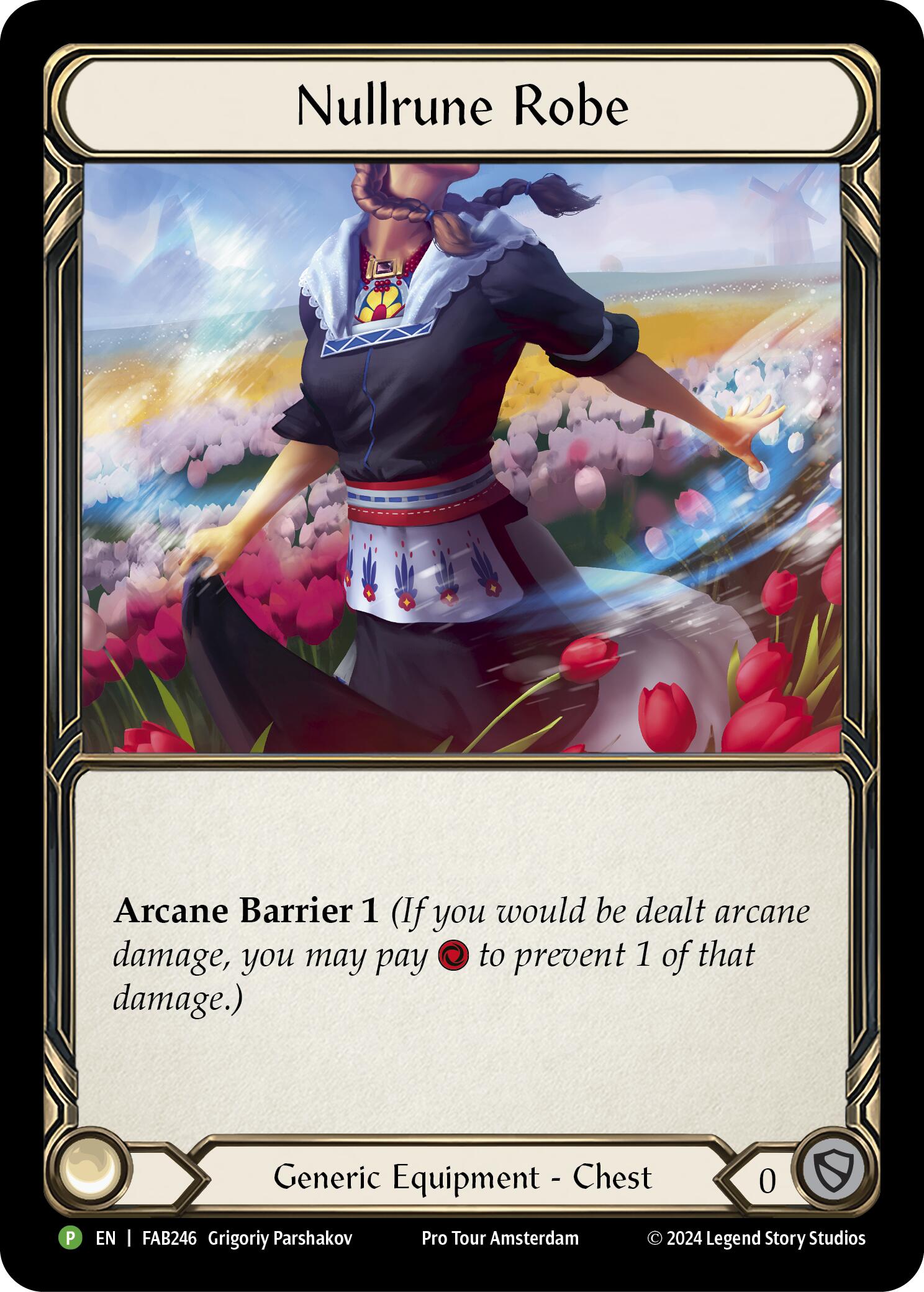 Nullrune Robe (Cold Foil) [FAB246] (Promo)  Rainbow Foil