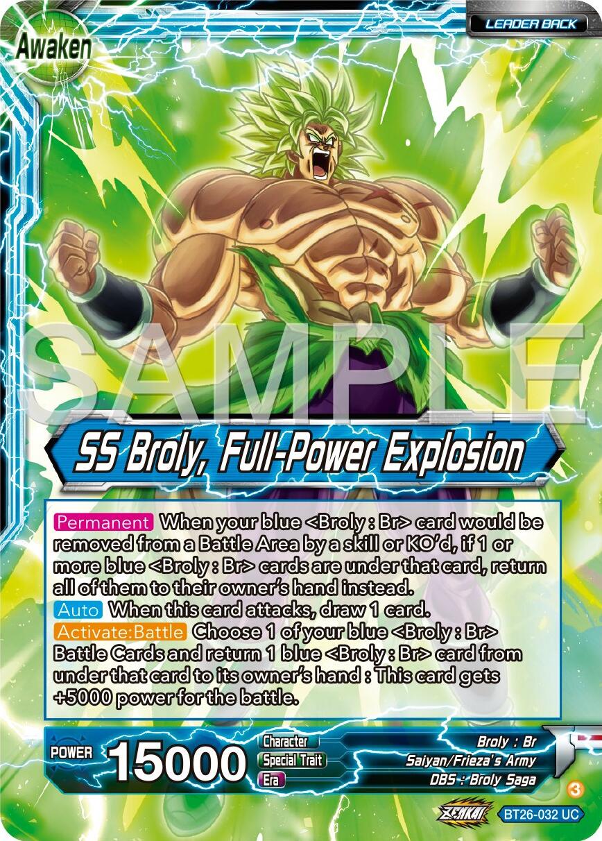 Broly // SS Broly, Full-Power Explosion (BT26-032) [Ultimate Advent]