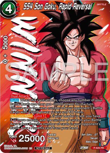 SS4 Son Goku, Rapid Reversal (Zenkai Series Tournament Pack Vol.9) (Winner) (P-625) [Promotion Cards]