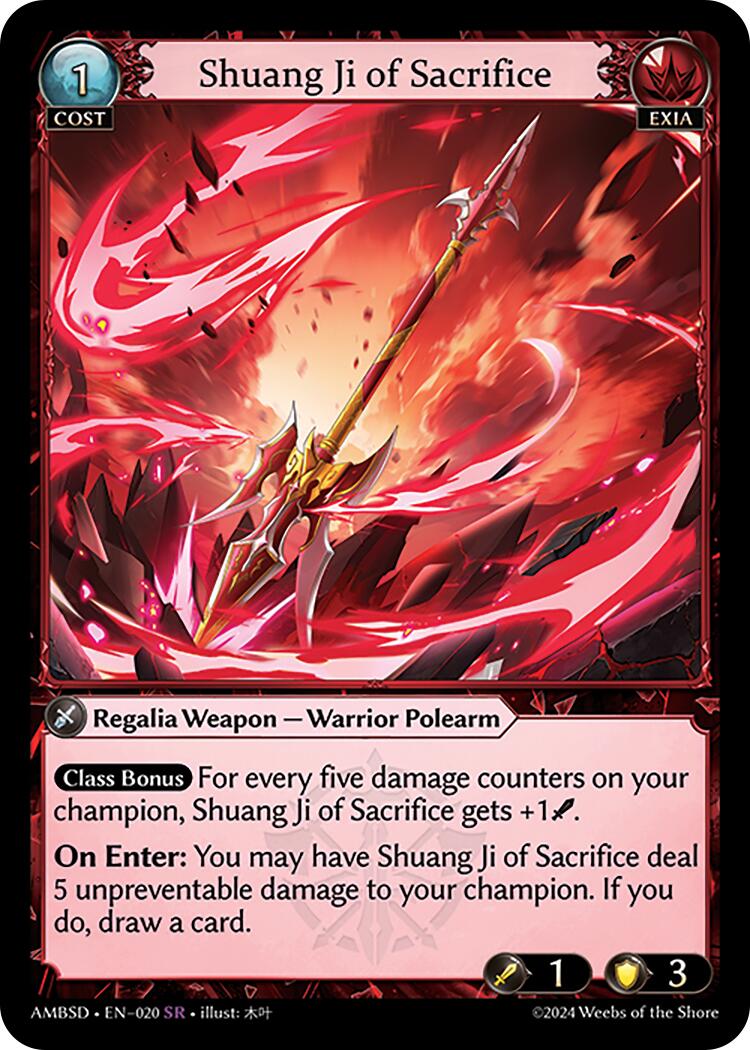 Shuang Ji of Sacrifice (020) [Mortal Ambition Starter Decks]