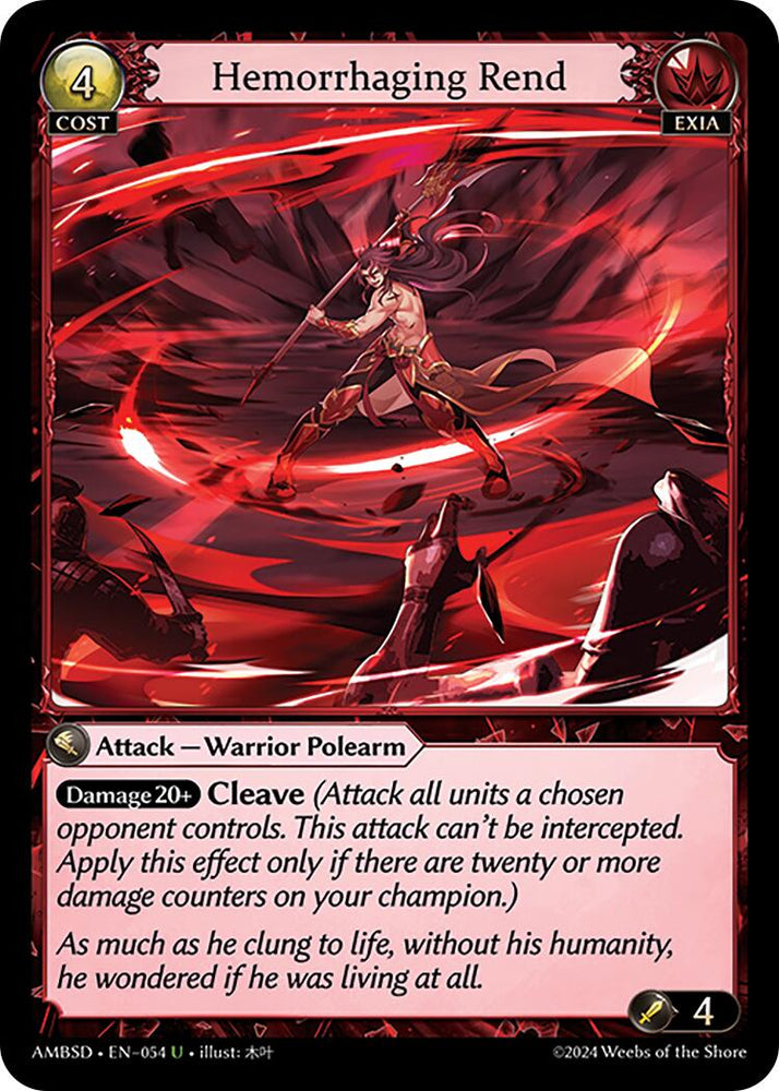 Hemorrhaging Rend (054) [Mortal Ambition Starter Decks]