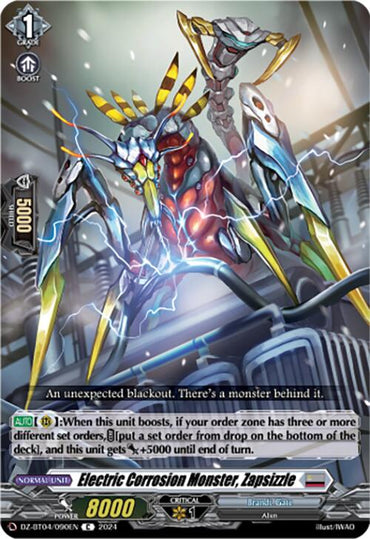 Electric Corrosion Monster, Zapsizzle (DZ-BT04/090EN) [Destined Showdown]