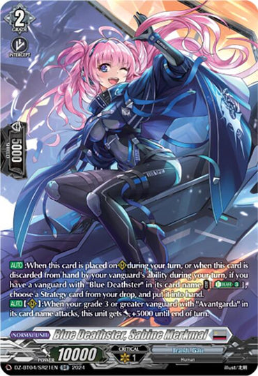 Blue Deathster, Sabine Merkmal (DZ-BT04/SR21EN) [Destined Showdown]