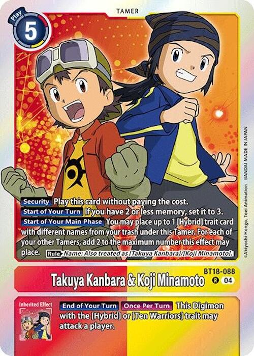 Takuya Kanbara & Koji Minamoto [BT18-088] [Release Special Booster Ver.2.0]