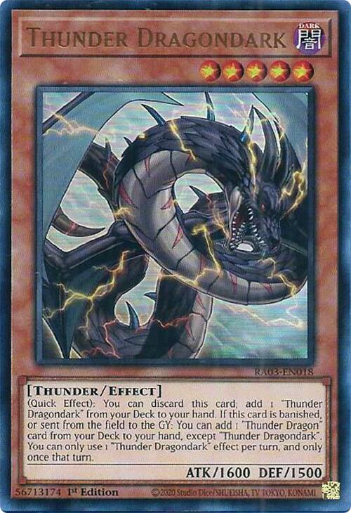 Thunder Dragondark (UR) [RA03-EN018] Ultra Rare