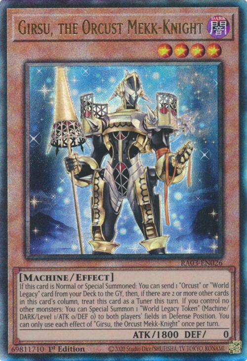 Girsu, the Orcust Mekk-Knight (UTR) [RA03-EN026] Prismatic Ultimate Rare