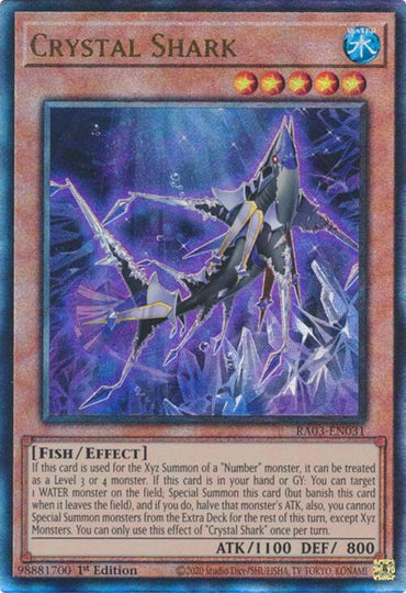 Crystal Shark (UTR) [RA03-EN031] Prismatic Ultimate Rare