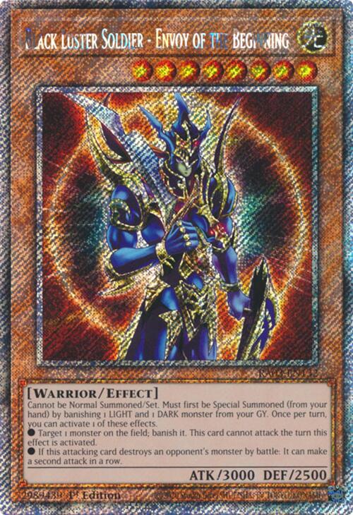 Black Luster Soldier - Envoy of the Beginning (Platinum Secret Rare) [RA03-EN132] Platinum Secret Rare