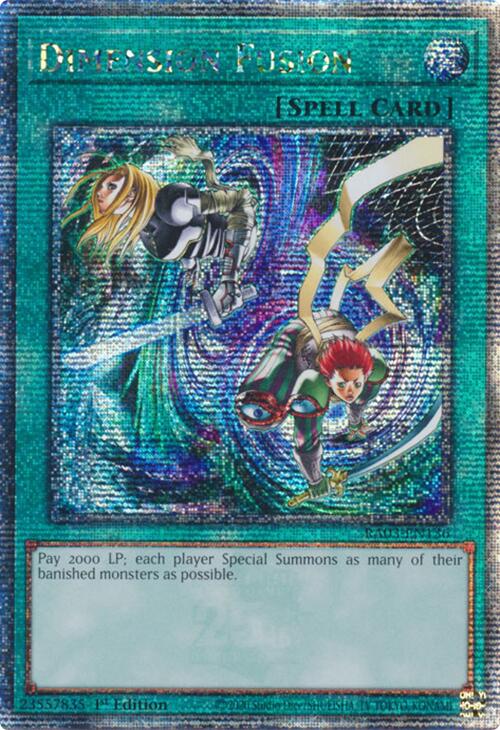 Dimension Fusion (Quarter Century Secret Rare) [RA03-EN136] Quarter Century Secret Rare