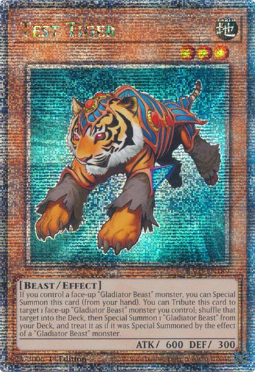 Test Tiger (Quarter Century Secret Rare) [RA03-EN189] Quarter Century Secret Rare