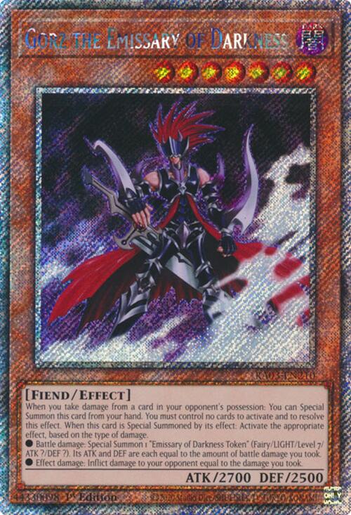 Gorz the Emissary of Darkness (Platinum Secret Rare) [RA03-EN210] Platinum Secret Rare