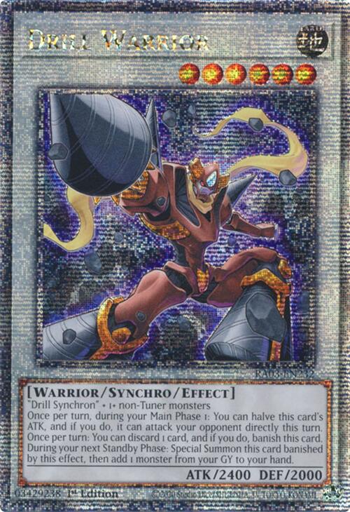 Drill Warrior (Quarter Century Secret Rare) [RA03-EN232] Quarter Century Secret Rare