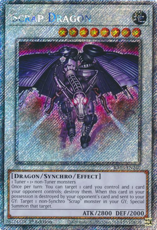 Scrap Dragon (Platinum Secret Rare) [RA03-EN240] Platinum Secret Rare