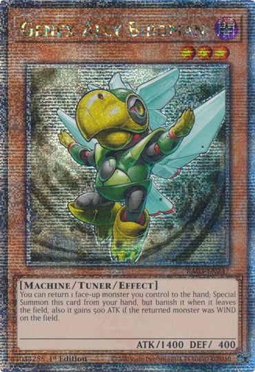 Genex Ally Birdman (Quarter Century Secret Rare) [RA03-EN247] Quarter Century Secret Rare