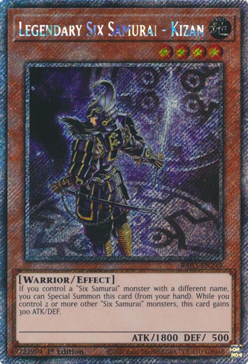 Legendary Six Samurai - Kizan (Platinum Secret Rare) [RA03-EN249] Platinum Secret Rare