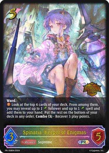 Spinaria, Keeper of Enigmas (PR-168EN) [Promotional Cards]