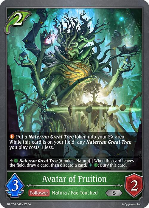 Avatar of Fruition - P04EN (Foil) (BP07-P04EN) [BP07: Verdant Steel]