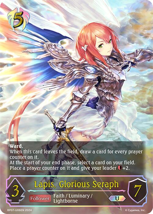 Lapis, Glorious Seraph (BP07-U06EN) [BP07: Verdant Steel]