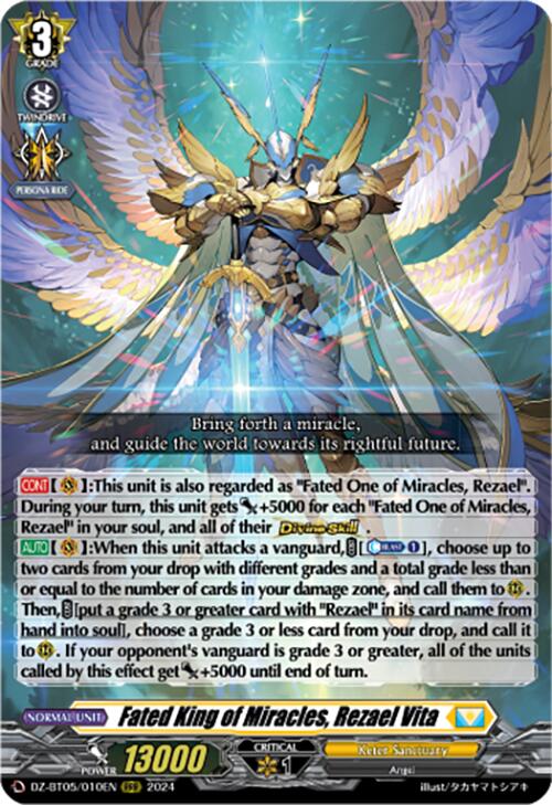 Fated King of Miracles, Rezael Vita (DZ-BT05/010EN) [DZ-BT05: Omniscient Awakening]