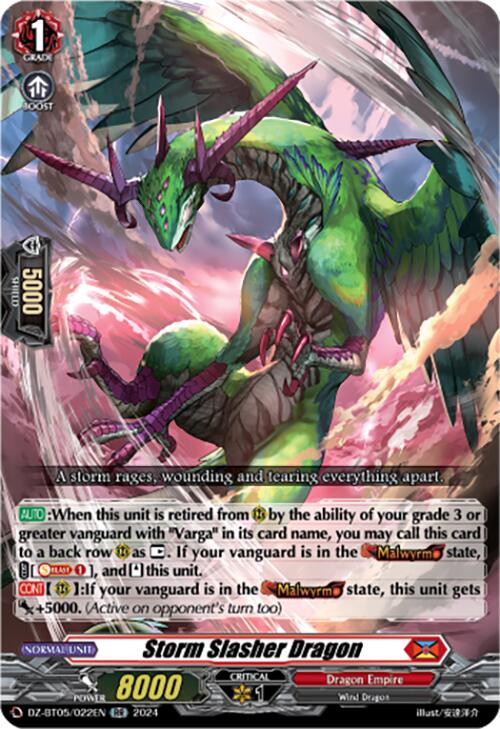 Storm Slasher Dragon (DZ-BT05/022EN) [DZ-BT05: Omniscient Awakening]