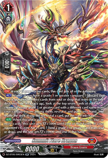 Summit Flare Dragon (DZ-BT05/SR03EN) [Omniscient Awakening]