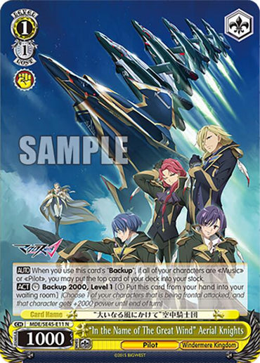 "In the Name of The Great Wind" Aerial Knights (MDE/SE45E11 N) [MACROSS Delta Premium Booster]