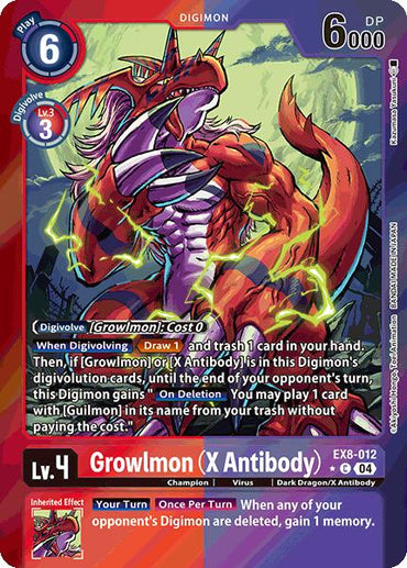 Growlmon [EX8-012] (X Antibody) (Limited Foil) [Chain of Liberation]