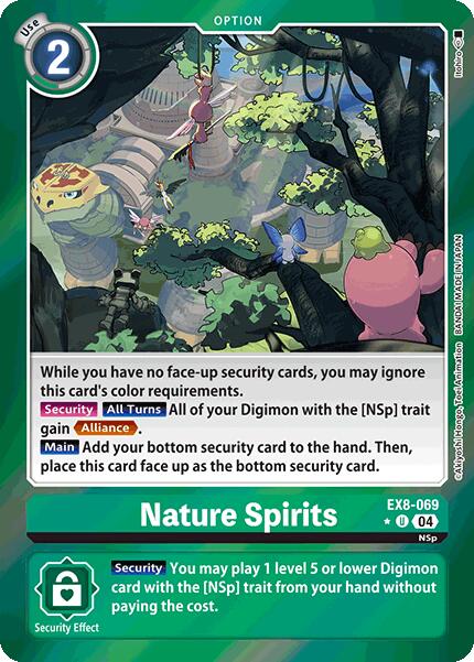 Nature Spirits [EX8-069] (Limited Foil) [Chain of Liberation]