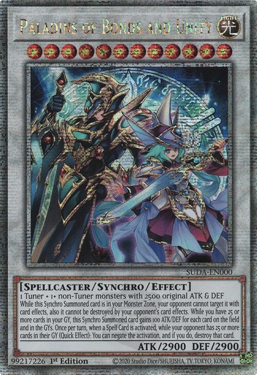 Paladins of Bonds and Unity [SUDA-EN000] Quarter Century Secret Rare