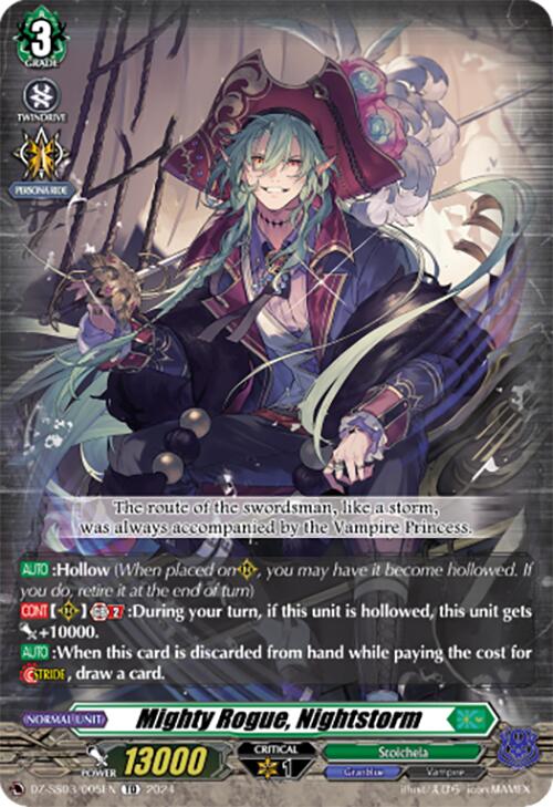 Mighty Rogue, Nightstorm (DZ-SS03/005EN) [Stride Deckset -Nightrose-]