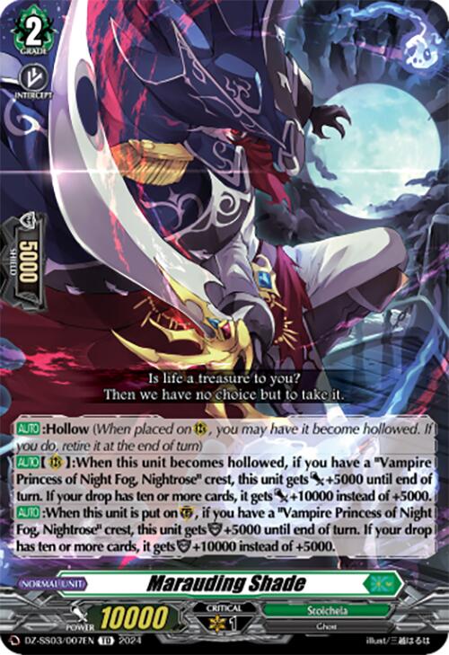Marauding Shade (DZ-SS03/007EN) [Stride Deckset -Nightrose-]