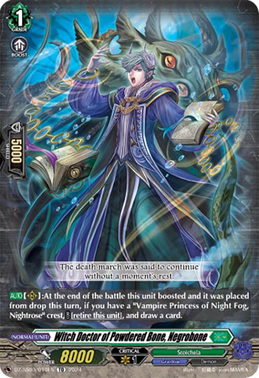 Witch Doctor of Powdered Bone, Negrobone (DZ-SS03/010EN) [Stride Deckset -Nightrose-]