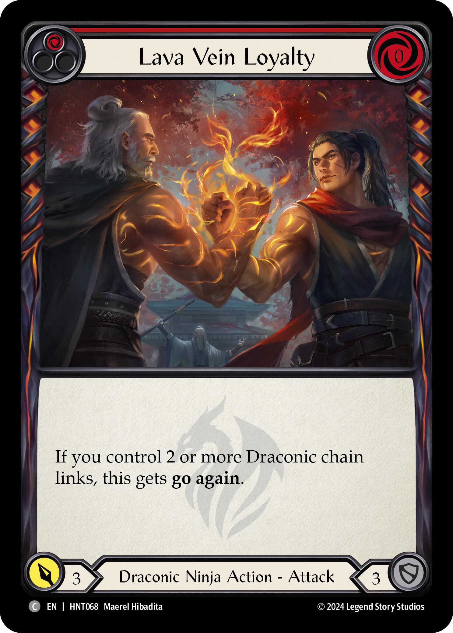 Lava Vein Loyalty (Red) [HNT068] (The Hunted)  Rainbow Foil