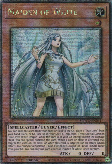 Maiden of White (Quarter Century Secret Rare) [SDWD-EN041] Quarter Century Secret Rare