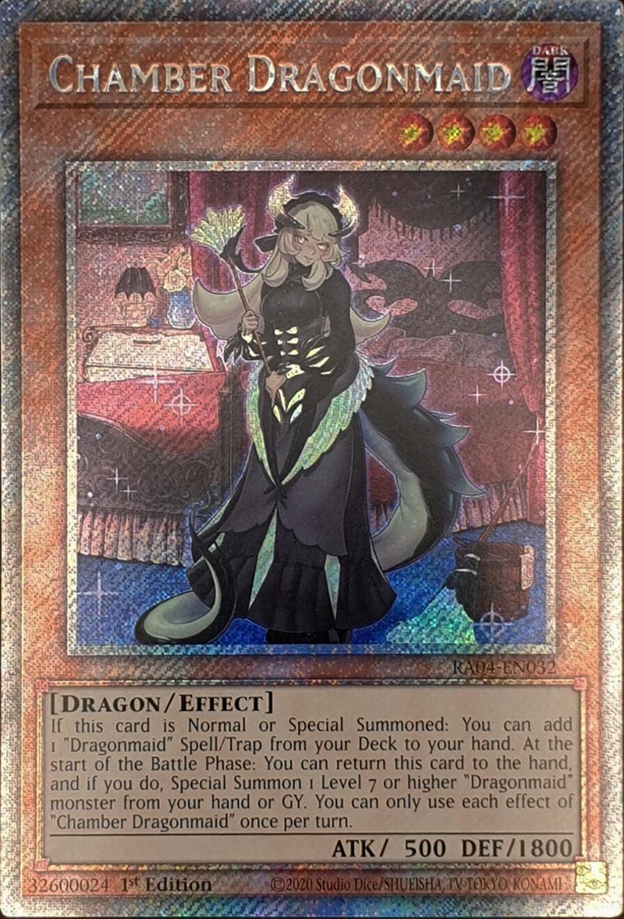 Chamber Dragonmaid [RA04-EN032] Platinum Secret Rare