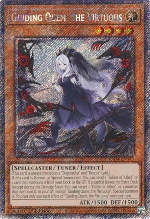 Guiding Quem, the Virtuous [RA04-EN043] Platinum Secret Rare