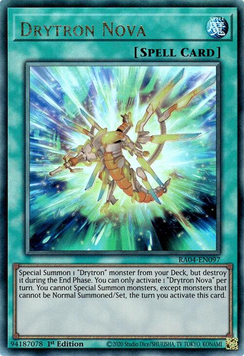 Drytron Nova [RA04-EN097] Prismatic Ultimate Rare