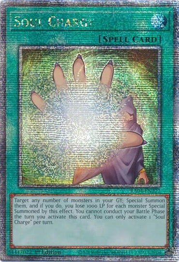 Soul Charge [RA04-EN222] Quarter Century Secret Rare