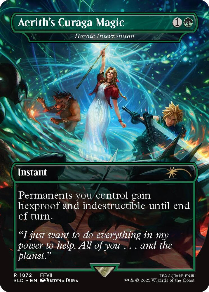 Aerith's Curaga Magic - Heroic Intervention [Secret Lair Drop Series]